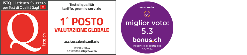 Il massimo dei voti per Sympany da bonus.ch e ISTQ